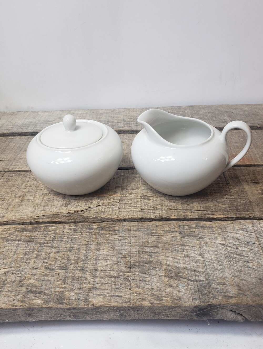 MCM SCHONWALD Germany Sugar & Creamer Set White Porcelain